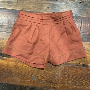Bishop + Young Rust Canvas Material Shorts